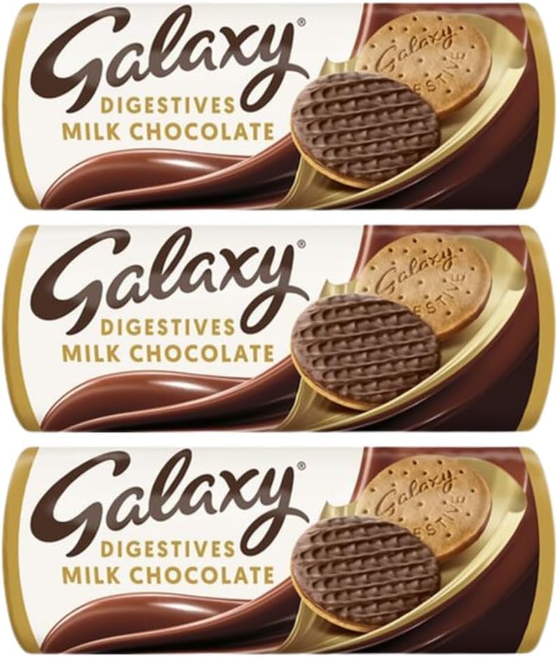 Chocolate Digestive Biscuit Bundle With Galaxy Milk Chocolate Digestives 300g (3 Pack)