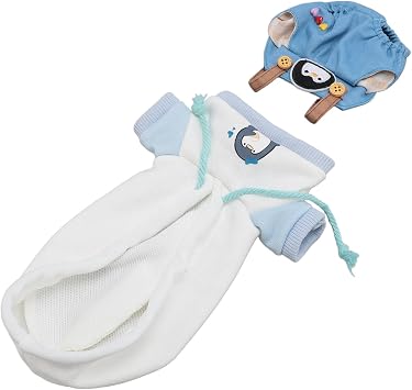 Plush Doll Hoodie Soft Fabric Role Play Cultivate Imagination 7.8 Inch Doll Clothes Set for Preschool Centers