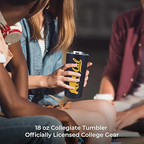 Miniatura 6 de Campus Colors Vaso de acero inoxidable de la NCAA perfecto para el día del partido, 18 onzas, doble pared, mantiene las bebidas perfectamente