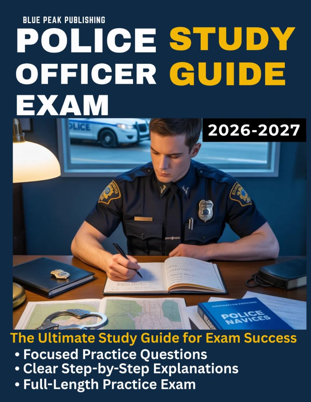 POLICE OFFICER EXAM STUDY GUIDE 2026-2027: 1,000 Practice Questions, Case Study Scenarios, and Step-by-Step Explanations to Help You Prepare for Police Entrance Exams