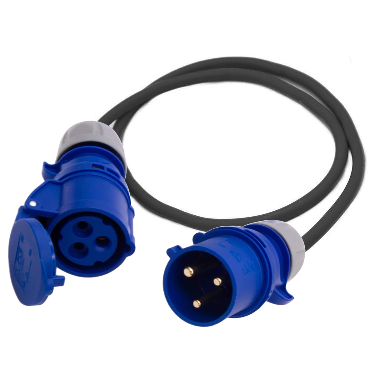 PCE niebieski adapter 16 A na 32 A - wytrzymały adapter wtyczki 16 A na gniazdo 32 A - kabel gumowy -16 A Plug to 32 A adapter gniazda