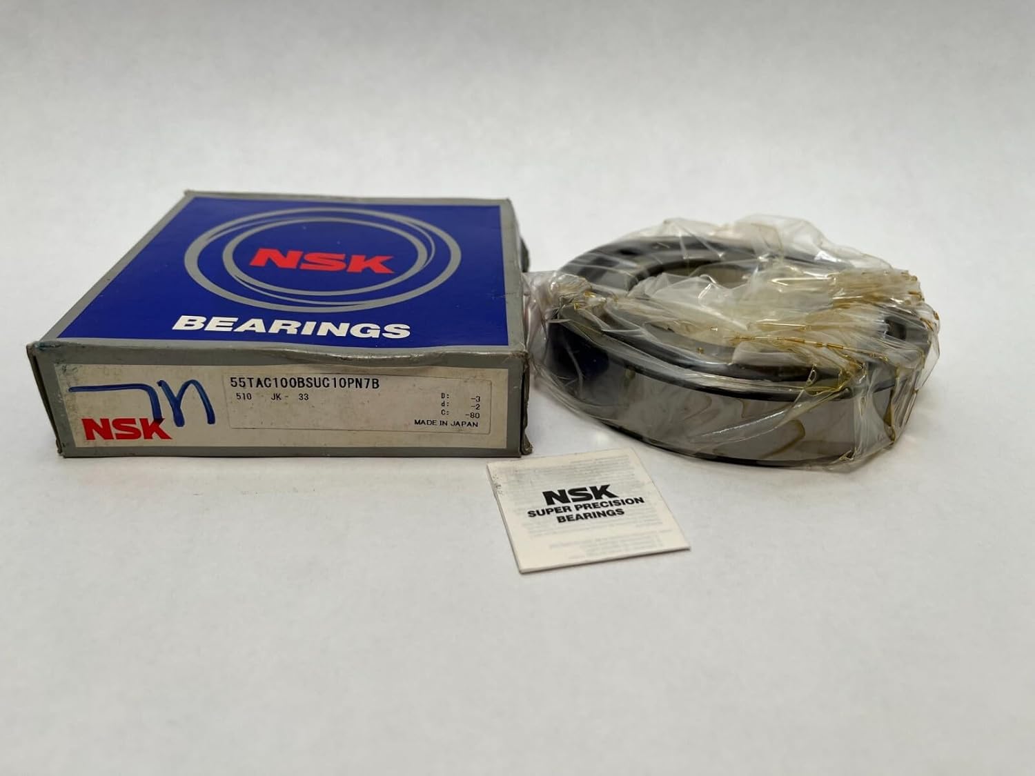 NSK 55TAC100BSUC10PN7B Ball Screw Support Bearings, 55 mm ID, 100 mm OD 20 mm Width