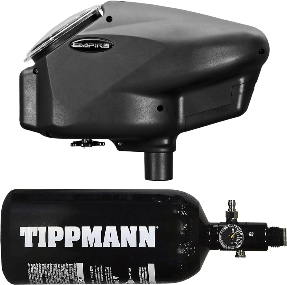 Empire Halo Too Electronic Loader Hopper with Tippmann 48ci HPA Tank