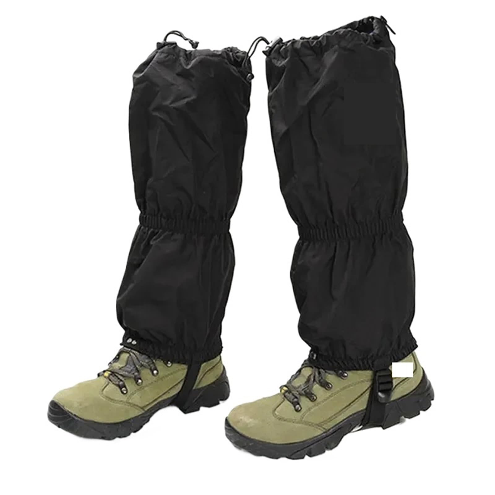 2 pares de cubiertas nieve for esquí al aire libre for hombres y mujeres, senderismo, montañismo, deporte, ciclismo, antinieve, mallas antiarena, for zapatos para Protección