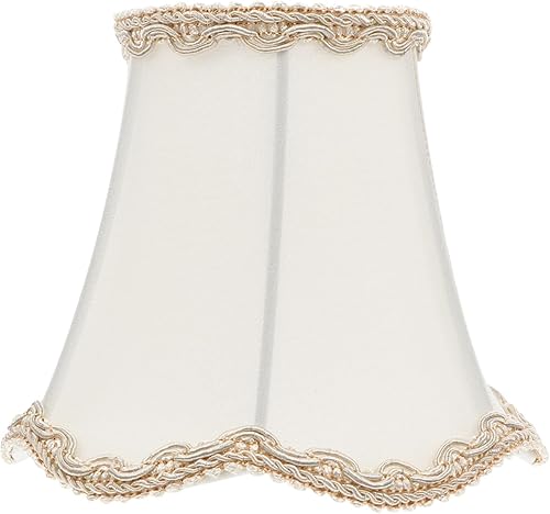 Miniatura 10 de Baluue Pantalla retro de tela, pantalla de lámpara pequeña con clip, pantalla de lino natural hecha a mano con flores, adecuada para lámpara de