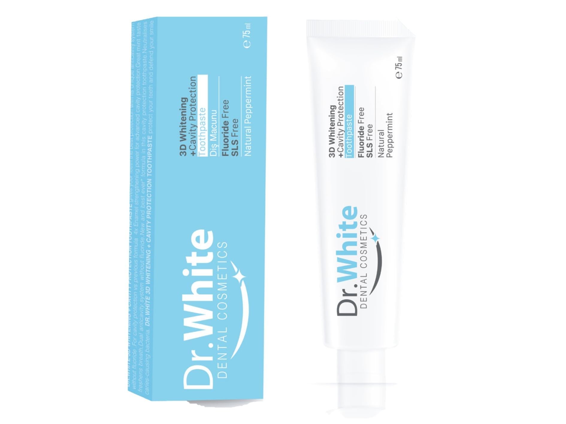 Dr.White 3D Whitening +Cavity Protection Diş Macunu 75ml