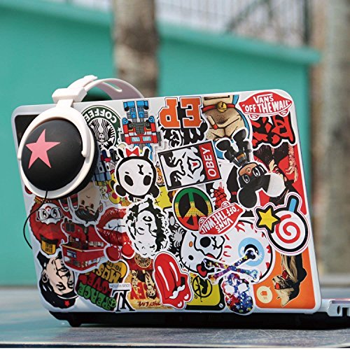 Cool Random Stickers 55-700pcs FNGEEN Laptop Stickers Bomb Vinyl Stickers Variety Pack for Luggage Computer Skateboard Car Motorcycle Decal for Teens Adults (55 PCS) - Thumbnail 5