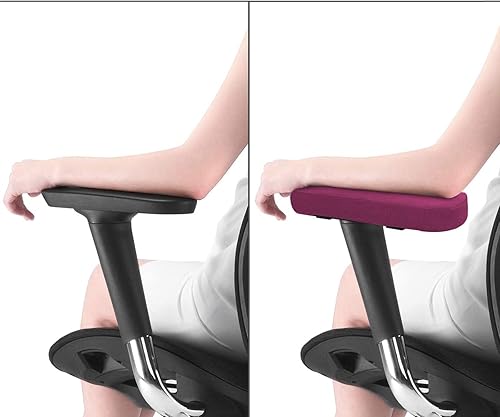 Miniatura 4 de MOSISO Almohadillas para reposabrazos de silla (paquete de 2), fundas de espuma viscoelástica para silla de hogar, oficina, cómodas, cojín para