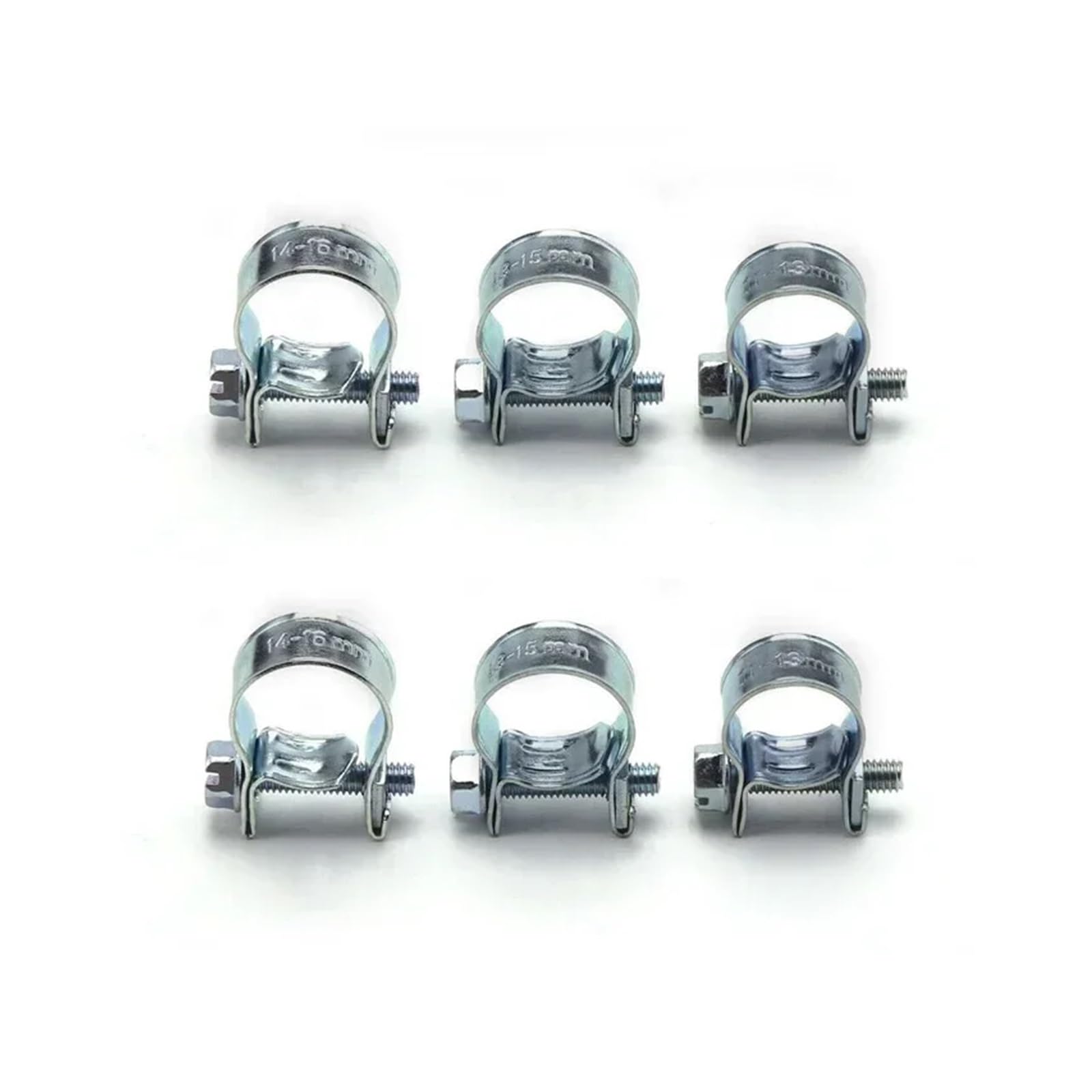 Kit surtido de 120 abrazaderas for manguera de inyección de combustible, de 7 a 18 mm, for manguera de aire y de metal for tuberías de gasolina.