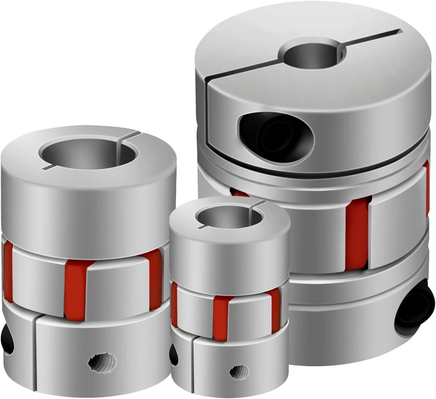 D20L30 Flexible Plum Clamp Coupler D20 L30 Shaft Size CNC Jaw Shaft Coupling 4/5/6/6.35/7/8/10mm 5mm 8mm D20L30 1Pcs(6x8)