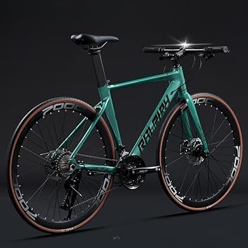 2025 New Road Cycle Bicycle, Aero Road Bike, 700C x 28C, Windproof Competition, 24/27/30 Speed, Bend Handle, Disc Road Bike, Aluminum Alloy, Speed Racing, Commuting, Street Riding, Long Riding