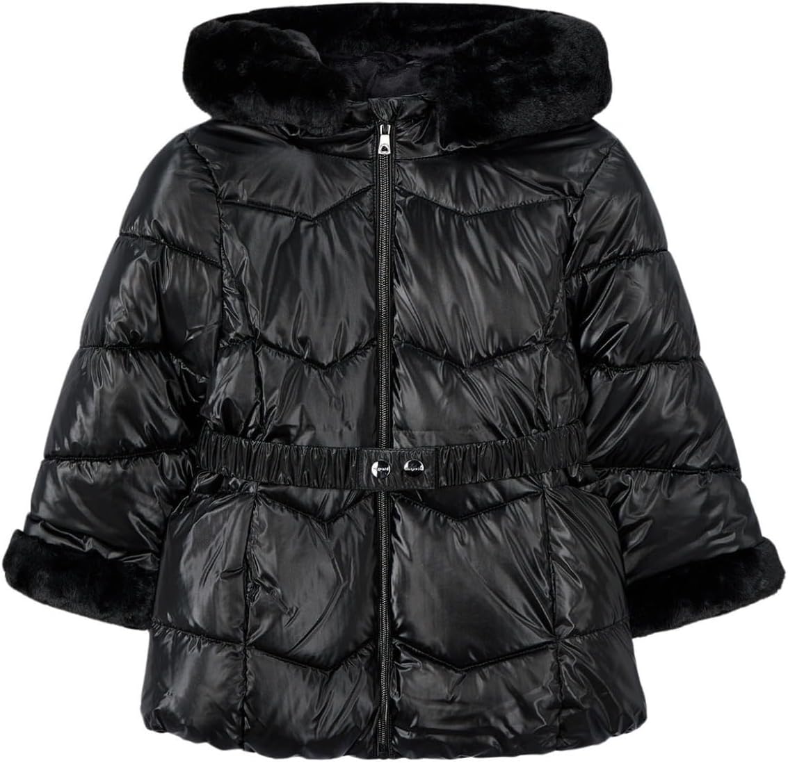Mayoral Glossy coat for Girls Black