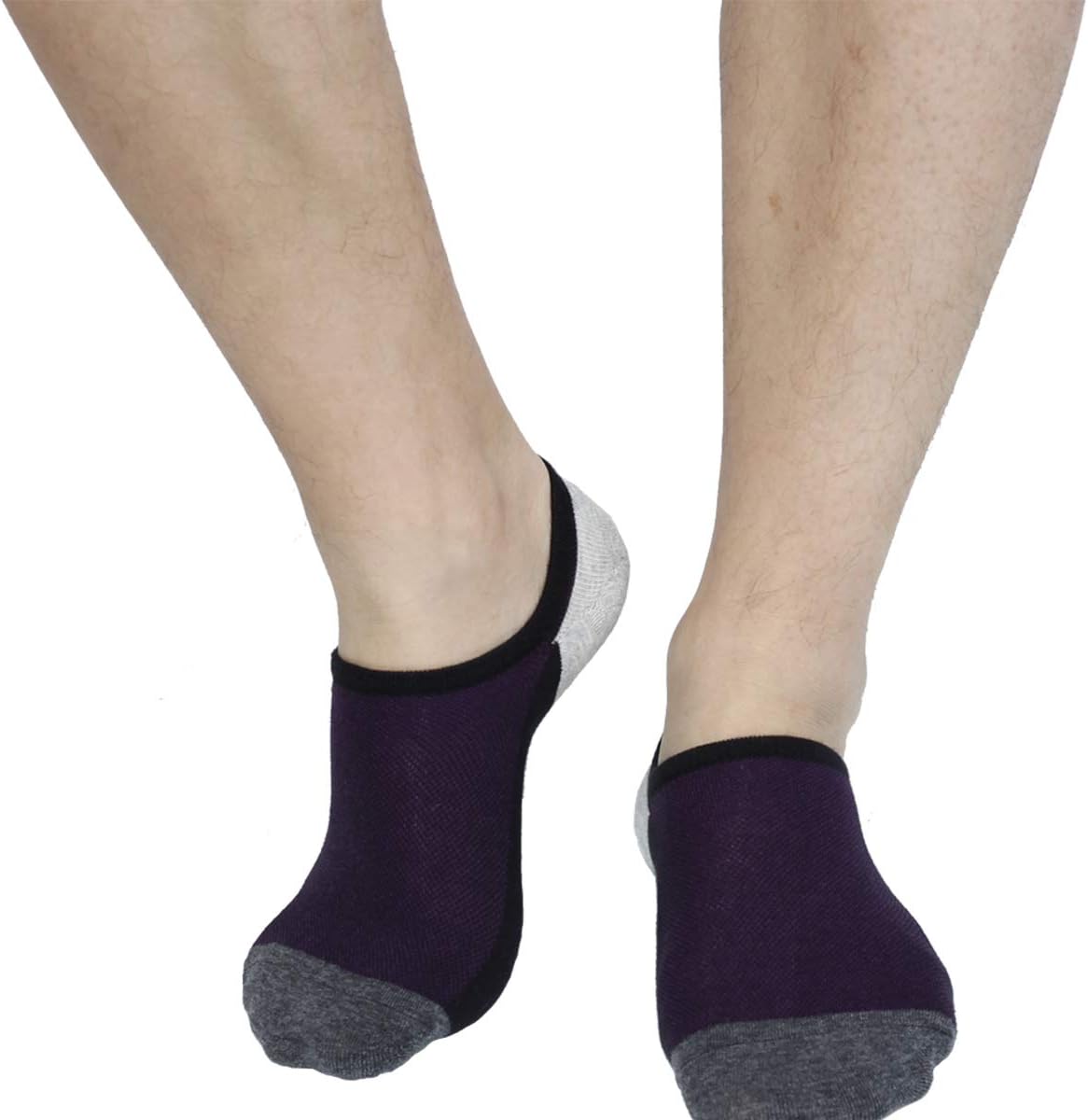 JORMATT Mens No Show Socks Loafer Low Cut Casual Cotton Socks With Non Slip Grips - Image 4