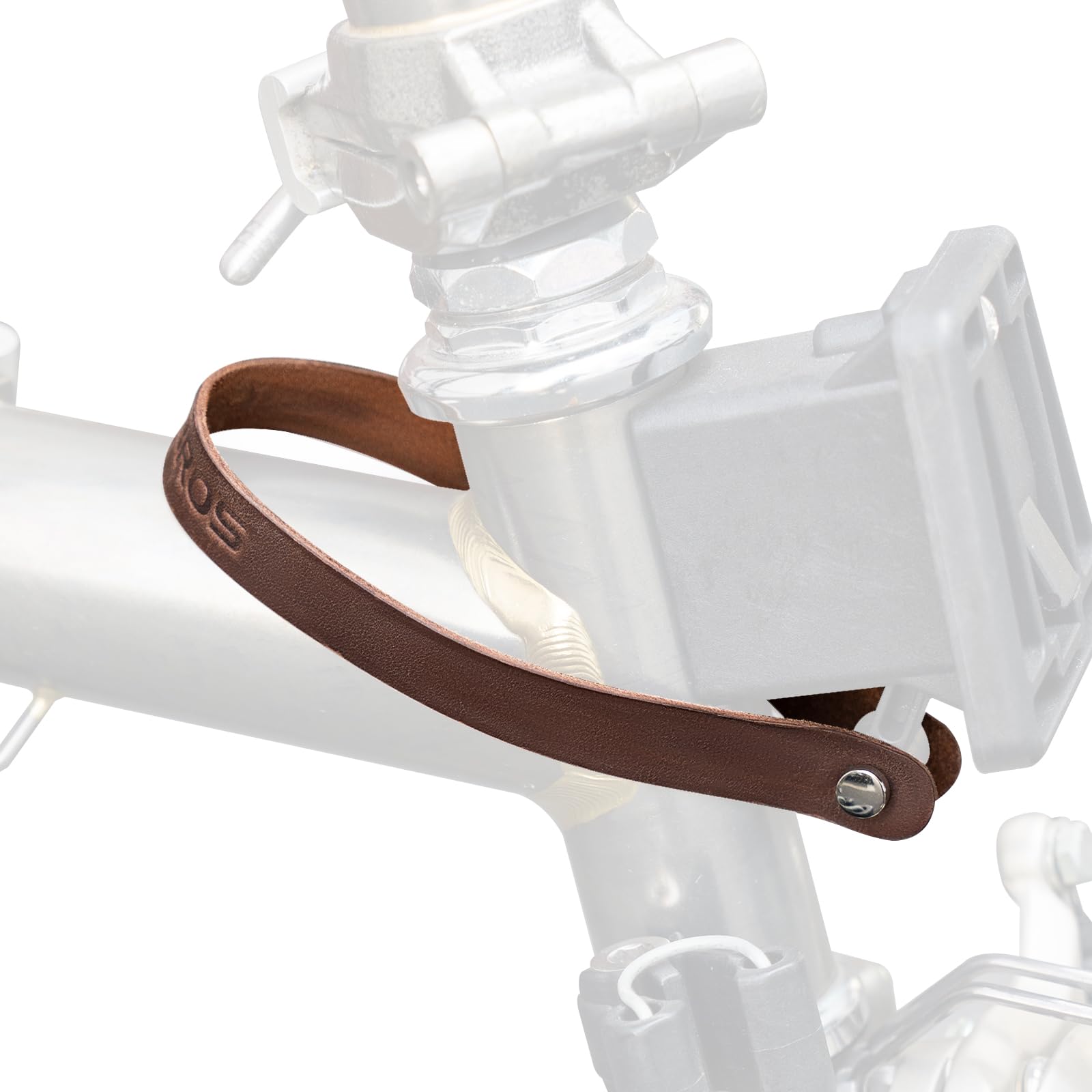 ROCKBROS Cintura in Pelle Sgancio Rapido per Borsa Brompton, Rame antico/Marrone