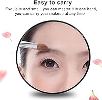 Vista 6 de Espejo de aumento 30X, espejo de aumento pequeño con ventosa y pinzas, espejo de viaje para maquillaje, juego de espejo de maquillaje compacto