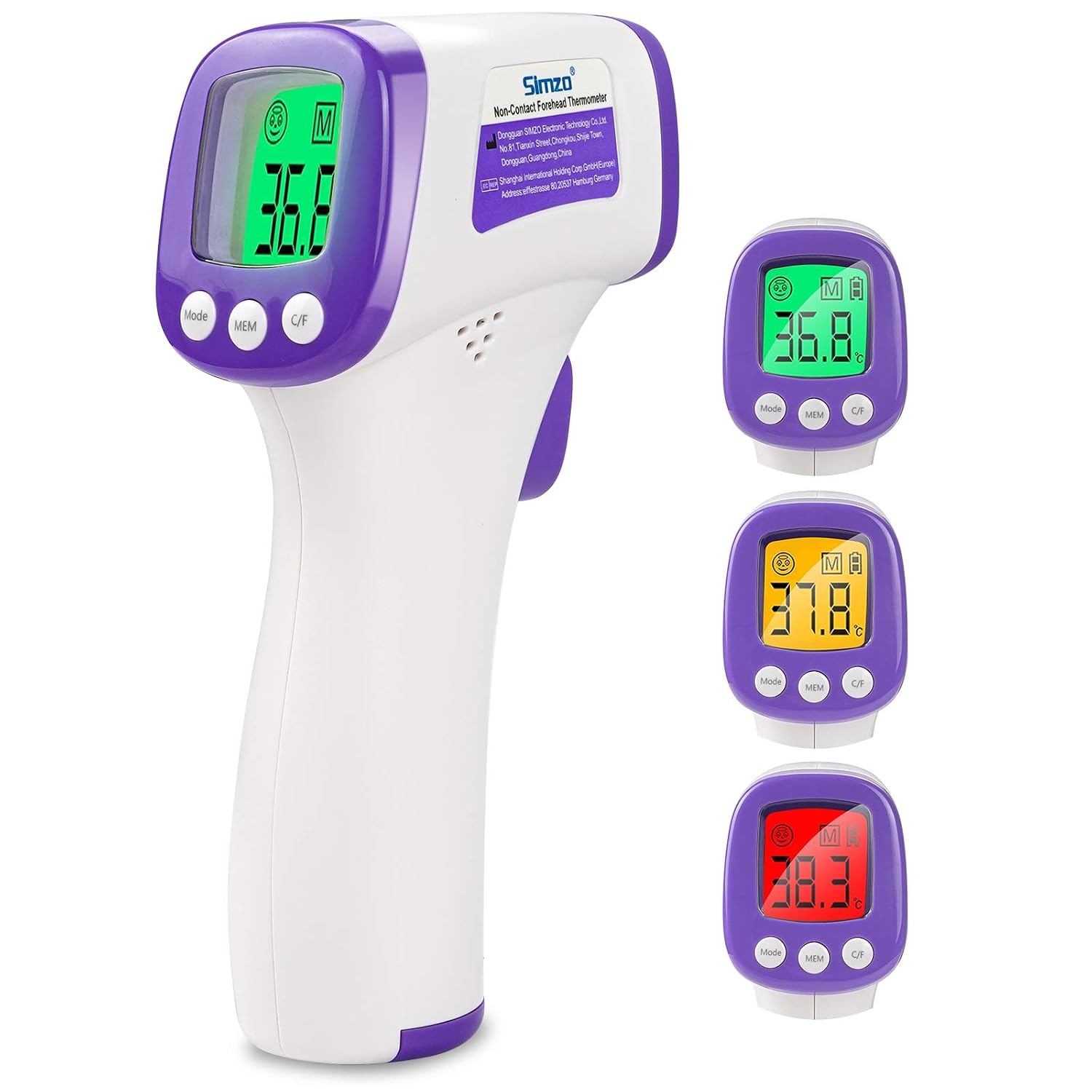 Infrared Forehead Thermometer, Non-Contact Forehead Thermometer for Adults, Kids and Baby, Accurate Instant Readings No Touch Infrared Thermometer with Fever Alarm and Memory Function