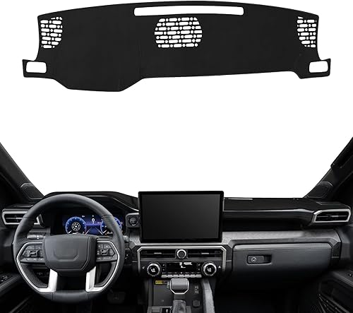 Miniatura 38 de Alfombrilla para tablero a medida para Toyota Tacoma 2005-2015, cubierta para salpicadero, tapete antideslizante, protector, protector solar, sin