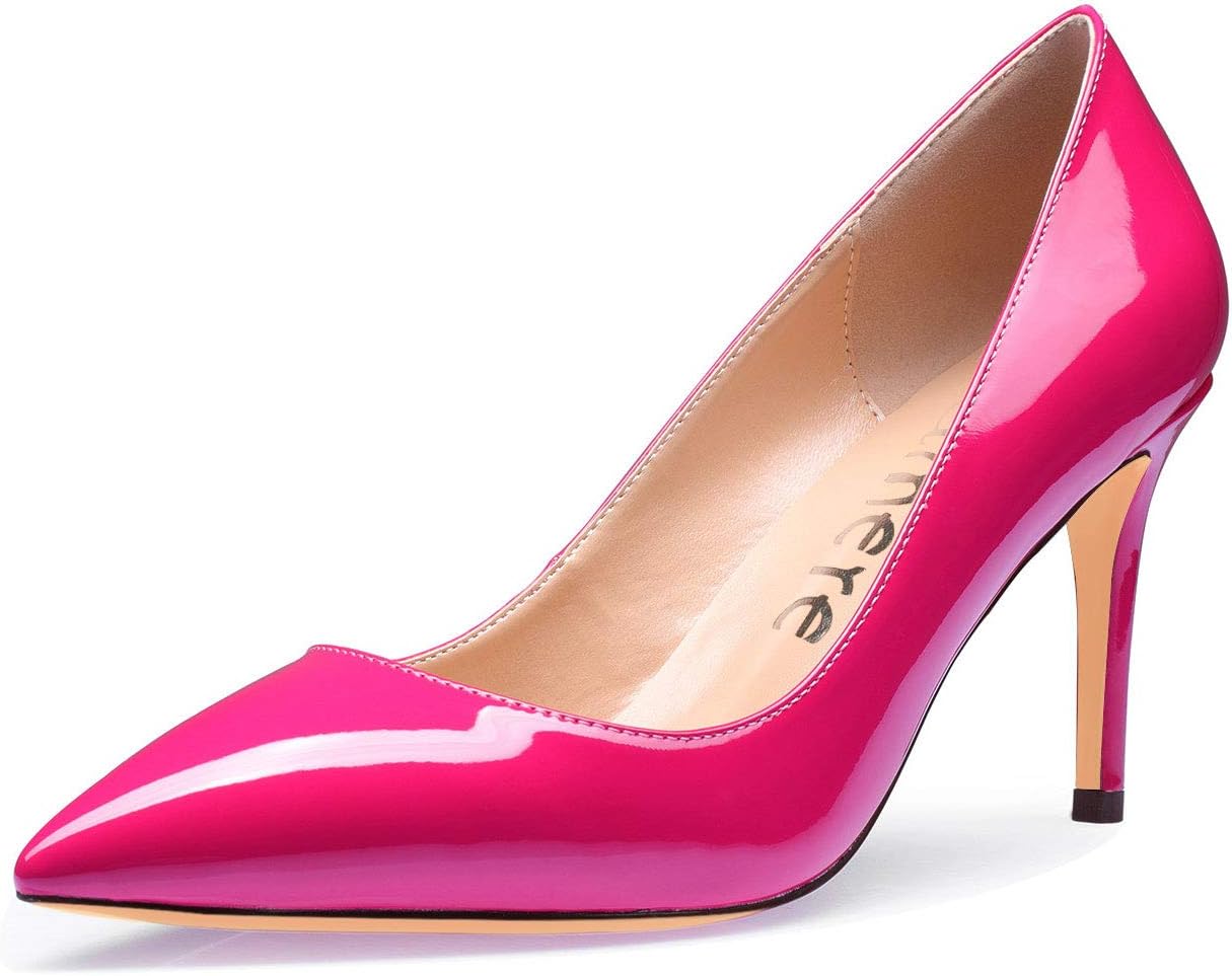 Castamere High Heels Womens Pointed-Toe Slip-on Pumps 8.5CM Stiletto Heel Shoes