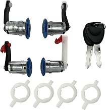 Master 2 MCamooer 770147094 Door Lock Cylinder Set of 4 with Keys Compatible with Movano A Niss-an Interstar Mascott 7701470945 7701470952