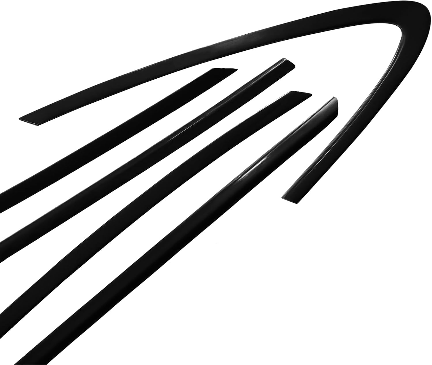 Stainless Steel Window Trim Chrome Delete for Hyundai Sonata 2020-2025 Black Window Trim Blackout Kit