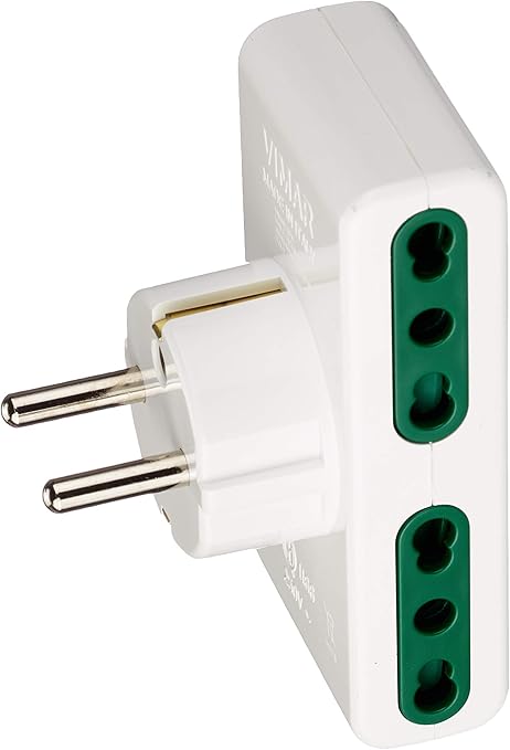 Adattatore Multiplo VIMAR SICURY - 4 Uscite Con Spine DE Schuko E FR, 250V 16A - Foto 14