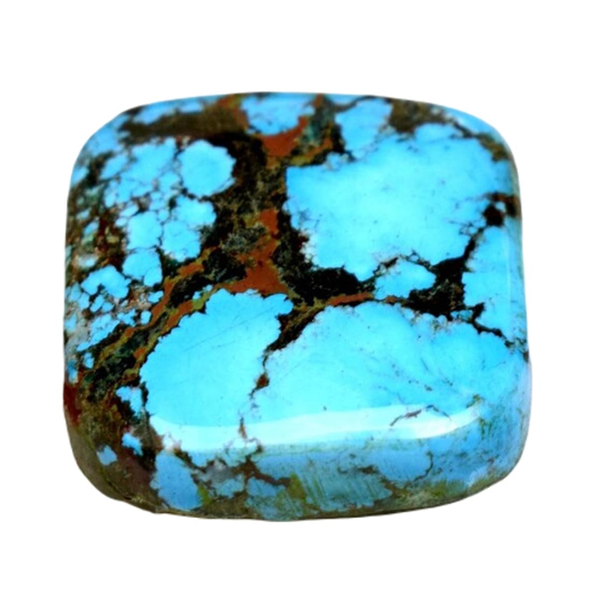 Cabochon turquoise naturelle véritable taille coussin GH_NAT_08497 - 6