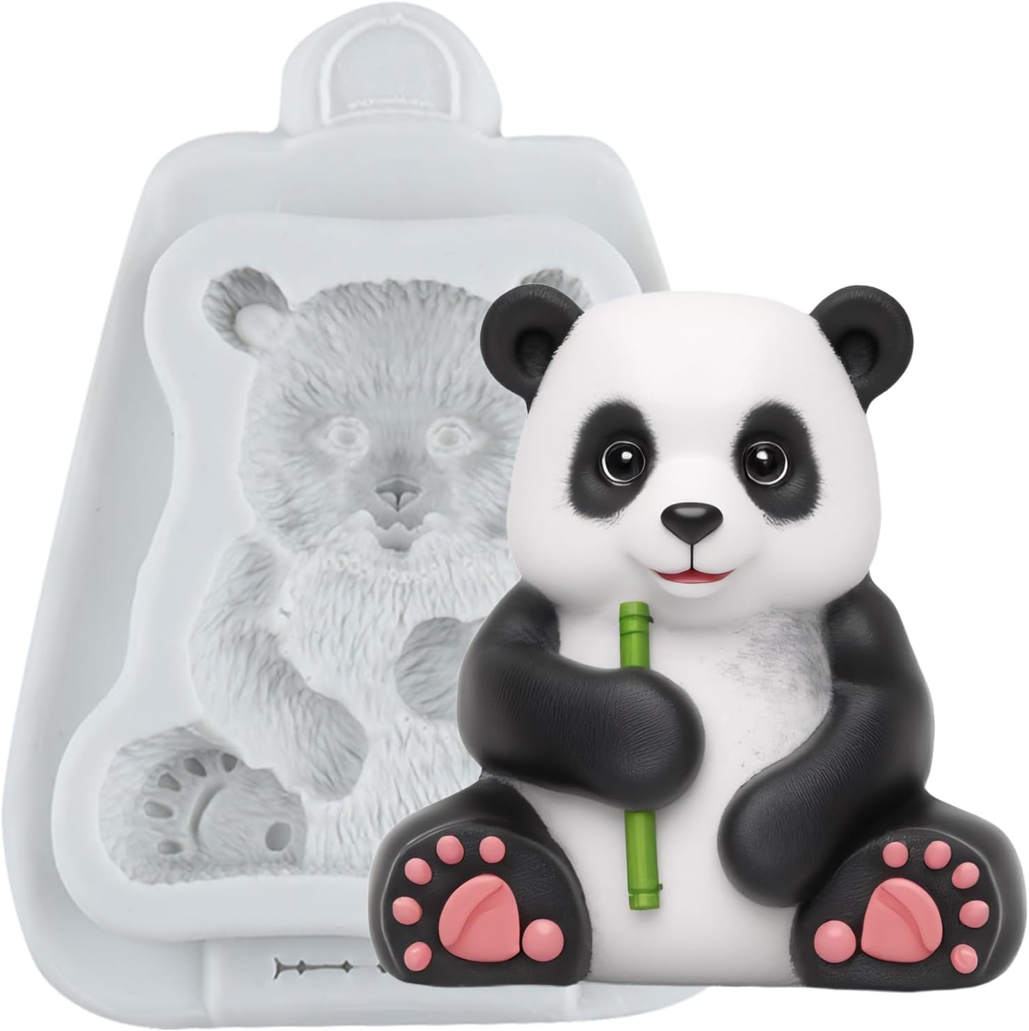 Panda Silicone Mold Panda Animal Polymer Clay Molds