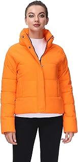Sponsored Ad - Royal Matrix Women's Cropped Puffer Jacket Winter Lightweight puffer jacket Short Warm puffy Jacket