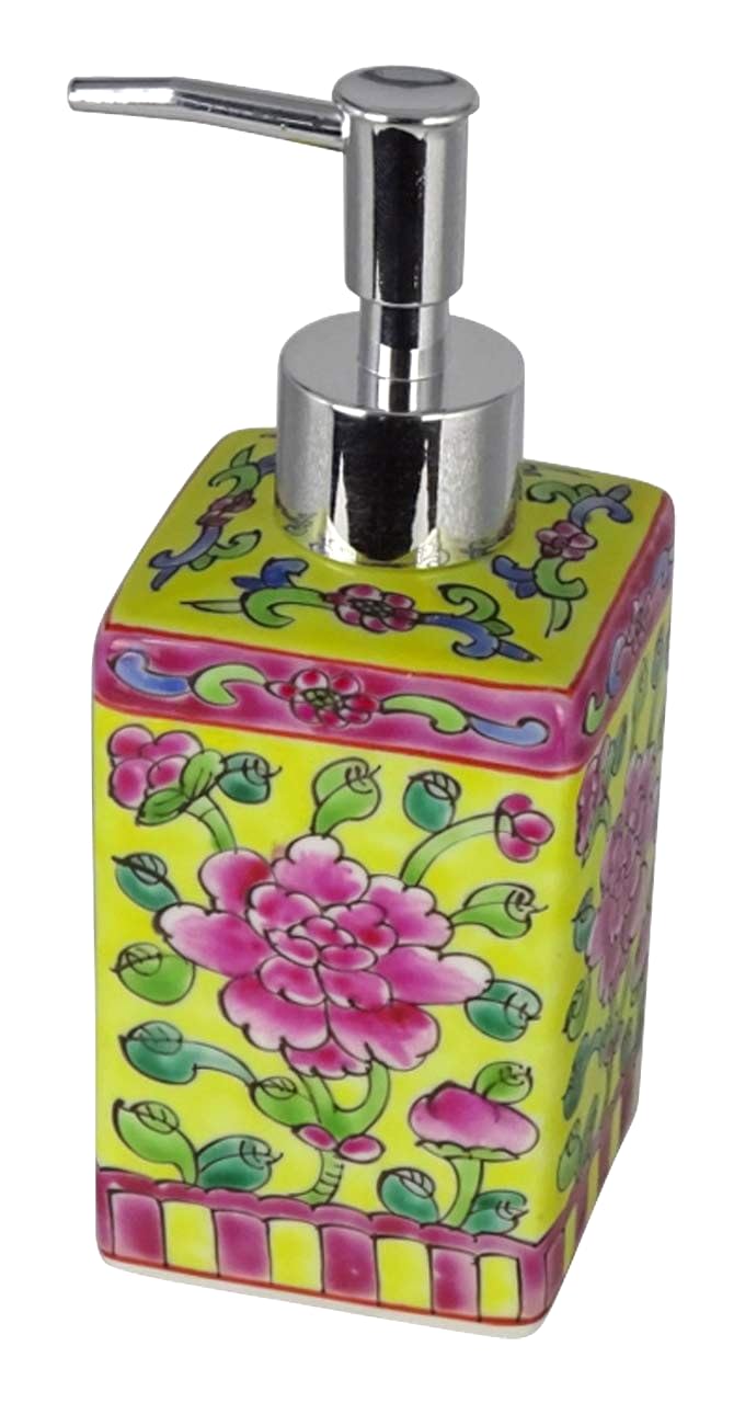 Amazon｜プラナカン ソープディスペンサー容器（角形） (イエロー