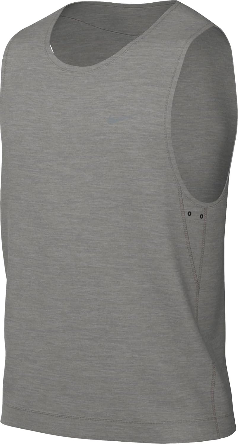 Nike Primary Men's Dri-FIT Versatile Tank (DV9833-097, Dark Grey Heather/Heather/Smoke Grey) Size Large