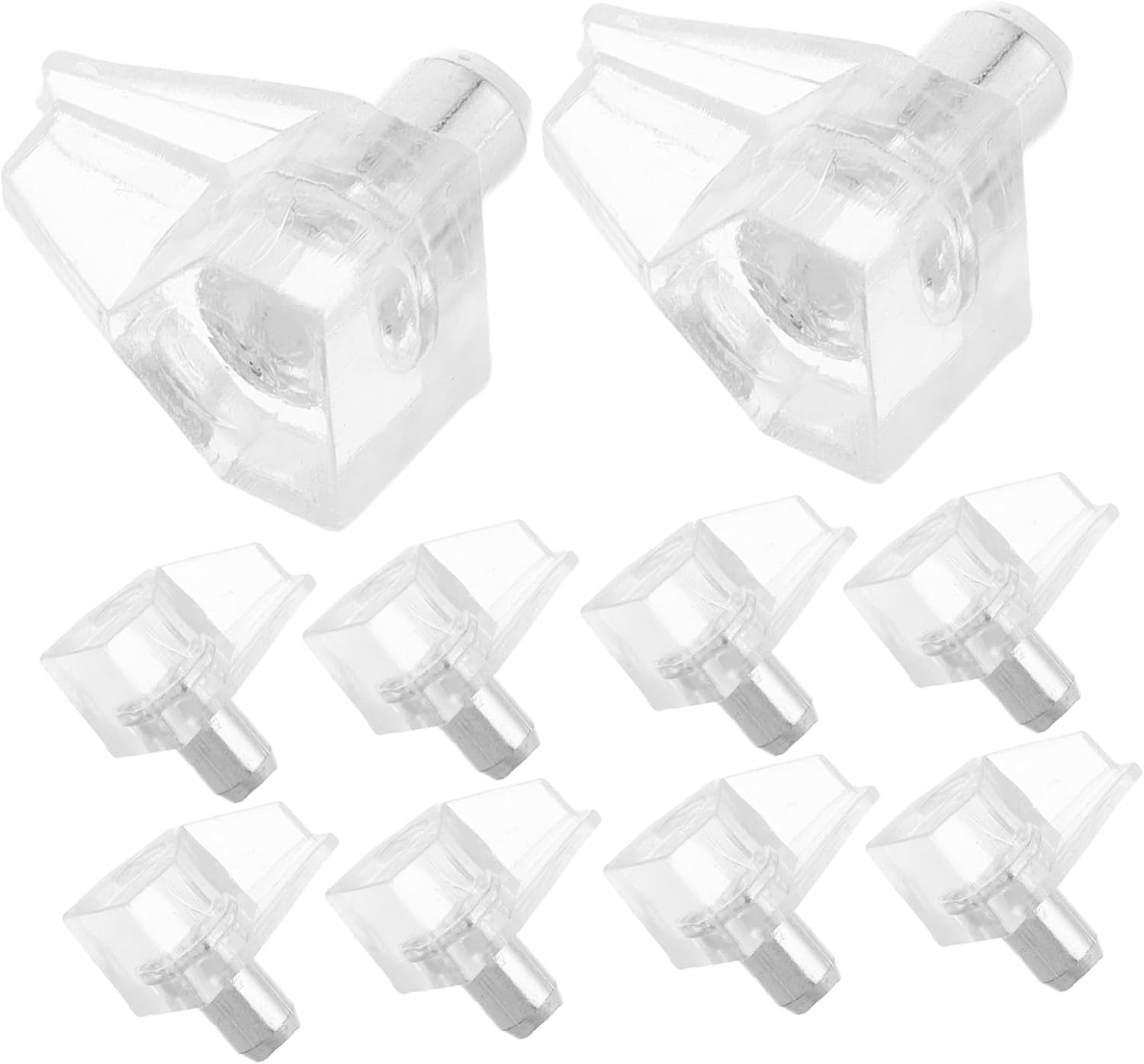 Veemoon 500pcs Plastic Cabinet Shelf Support Pins Easy Install Kitchen Furniture Hardware Replacement Pegs for Bookcases