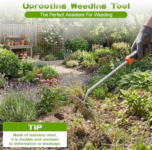 Weed puller tool,Garden tools,Portable Weeding Tool,Garden weed pulling tool,Adopt Anti slip Rubber handle,conforms to ergonomic curves,Suitable For Vegetable Cultivation And Horticulture on Farms - 3