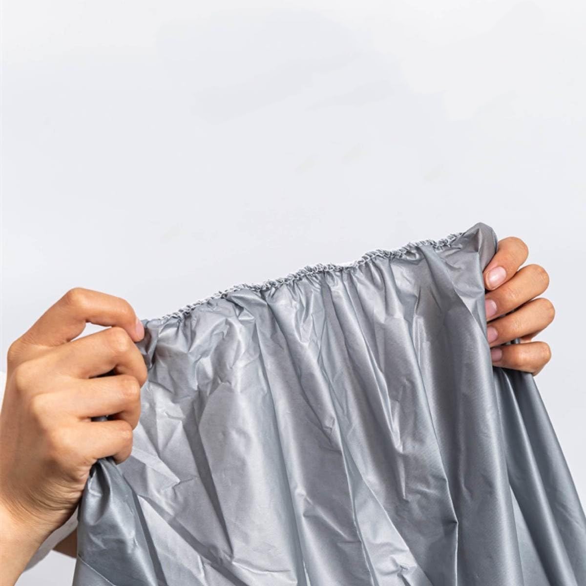 Waterproof Bicycle Cover, Silver Gray with Bicycle Print Design, Universal Size 6.5x3.4x1 ft, Protective Storage Cover for Bikes, Motorcycles, Electric Bikes image 2