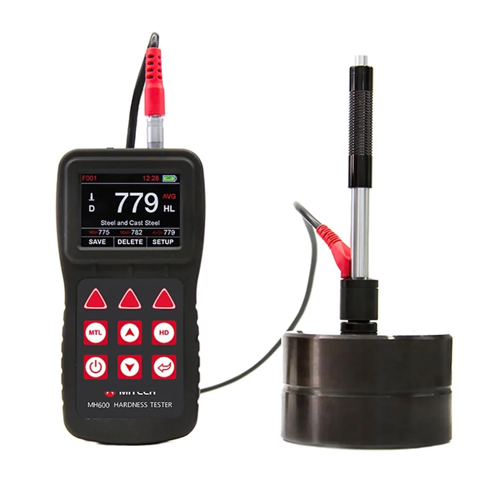NURII Digital Integrated Portable Hardness Tester Meter, MH600, 170?960 HLD for On-site Testing of Meta Hardness