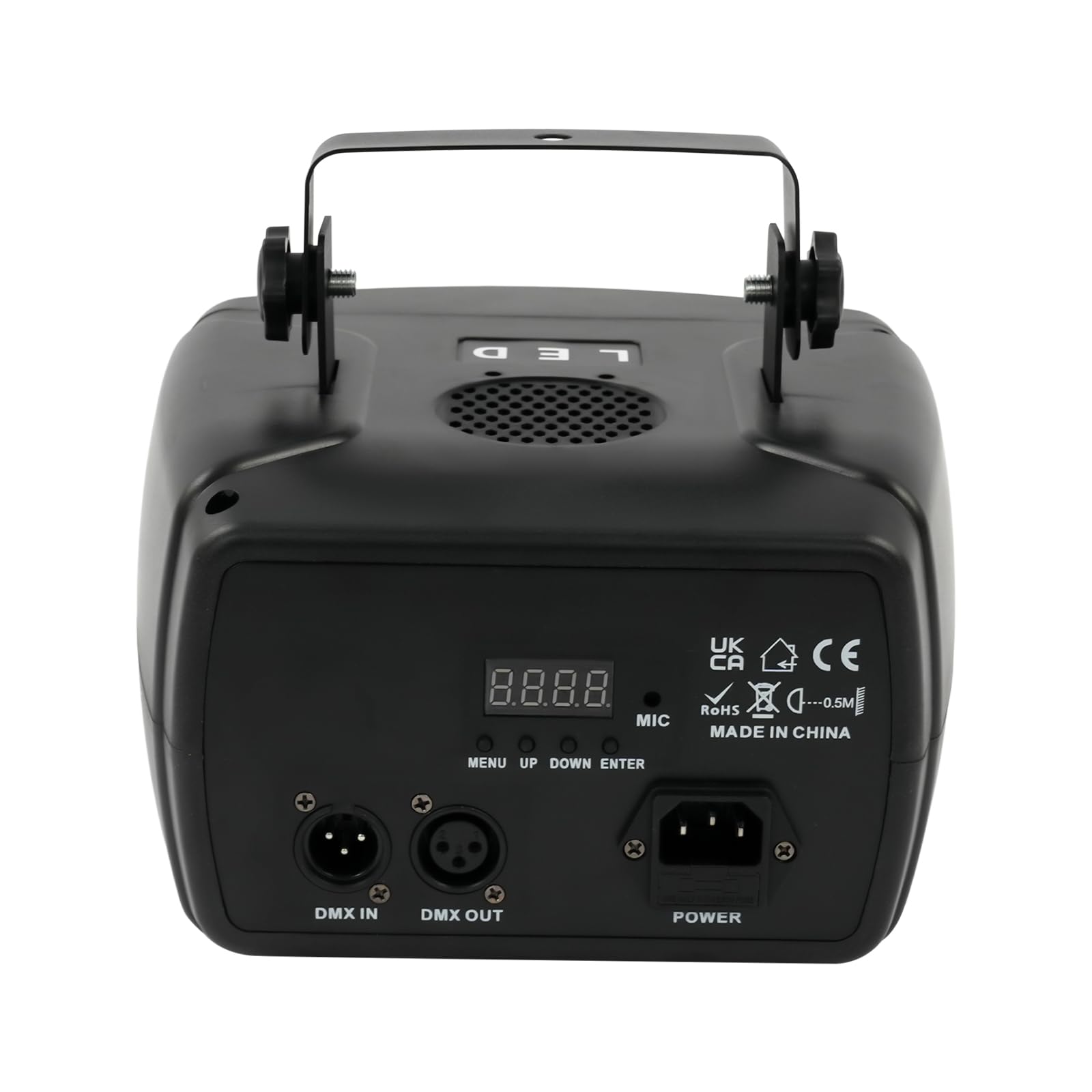 Lumière de fête 50 W, lumière disco portable 7 couleurs, lumière disco LED RGBW avec télécommande, stroboscope UV RVB pour fête, club, Halloween, Noël