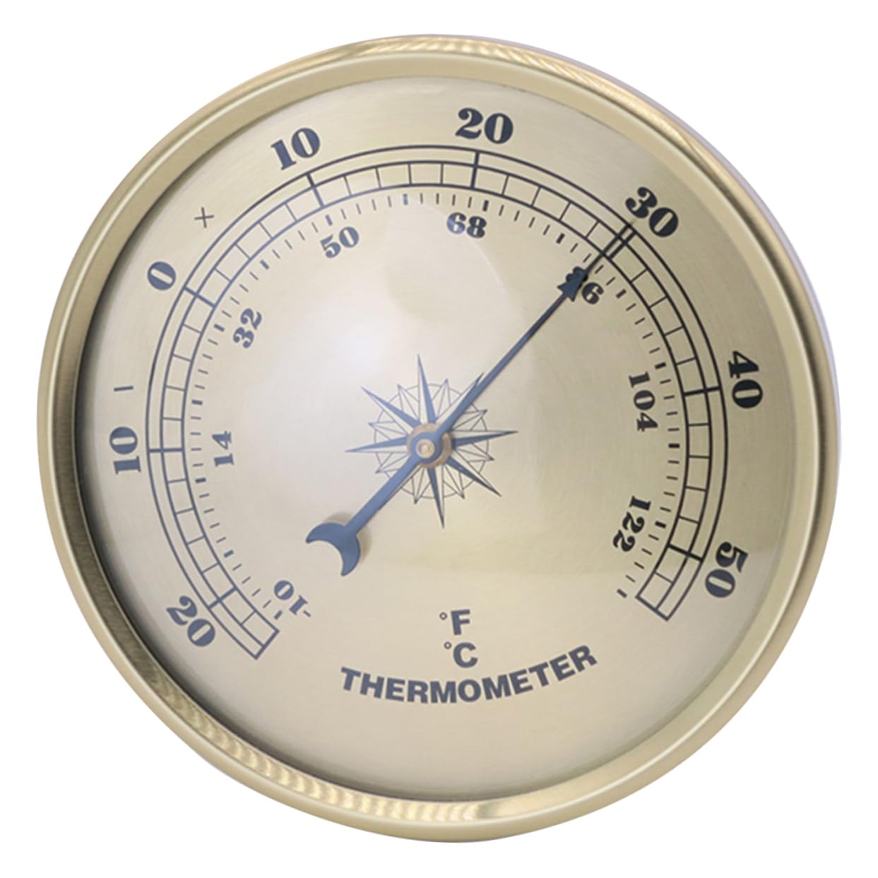 UKCOCO 5pezzi Termometro Digitale Rotondo Metallo Per Esterni Misuratore Di Temperatura Pratico e Leggero Con Display Per Uso Domestico e Industriale