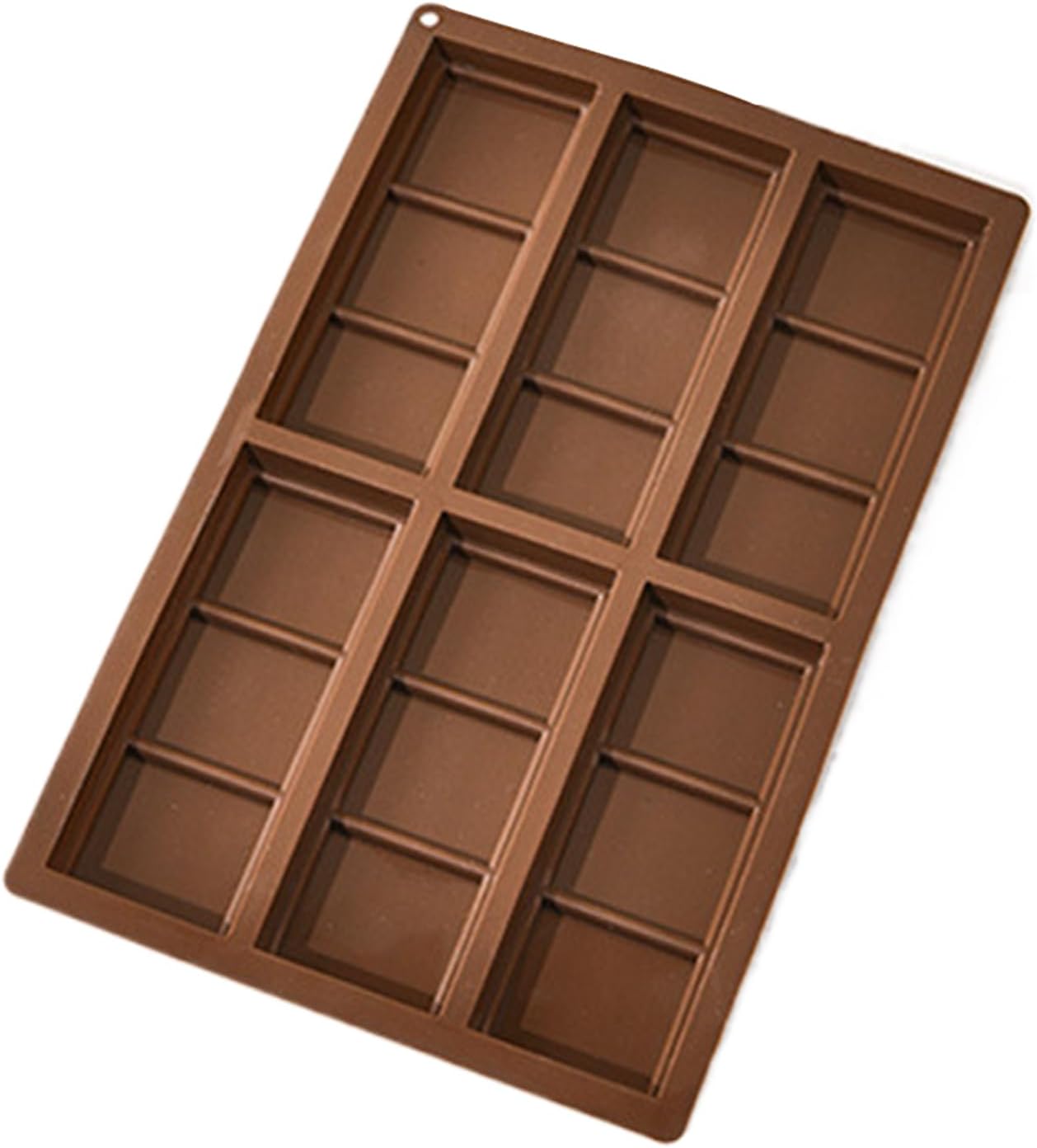 Chocolate Molds - 6 Cavities Deep Chocolate Bar Molds | Easy Release Silicone Energy Bars Manufacturer - For Birthday Halloween Christmas Wedding Parties