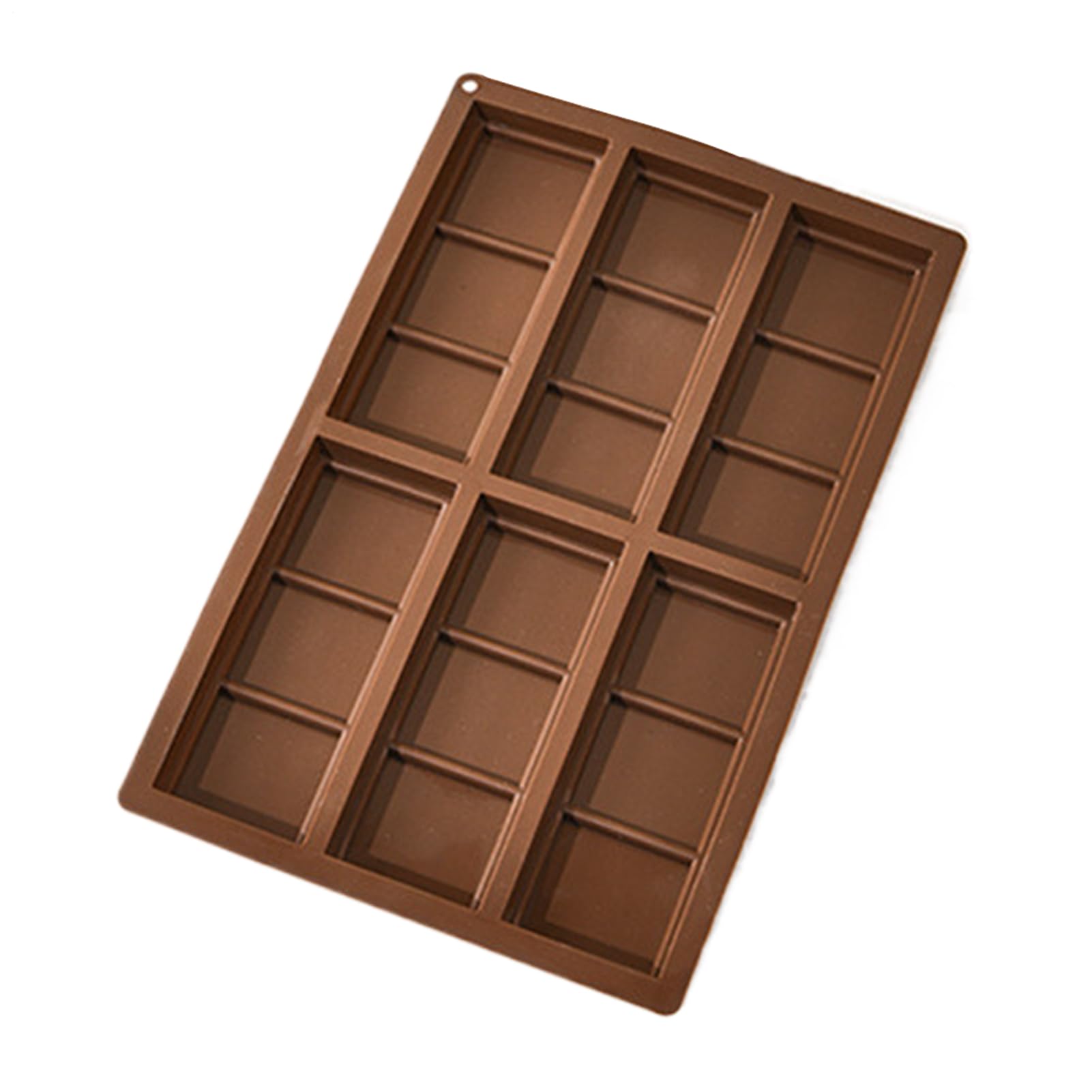 Chocolate Molds - 6 Cavities Deep Chocolate Bar Molds | Easy Release Silicone Energy Bars Manufacturer - For Birthday Halloween Christmas Wedding Parties