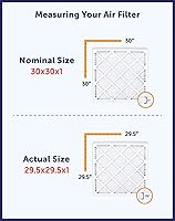 Vista 5 de Filter King 30.5x52.5x1 Air Filter 4-PACK MERV 8 HVAC Pleated AC Furnace Filters MADE IN USA Actual Size 30.5 x 52.5 x .75