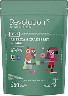 REVOLUTION TEA® Green Tea Cranberry & Rose [THE ORIGINAL] – American Cra...