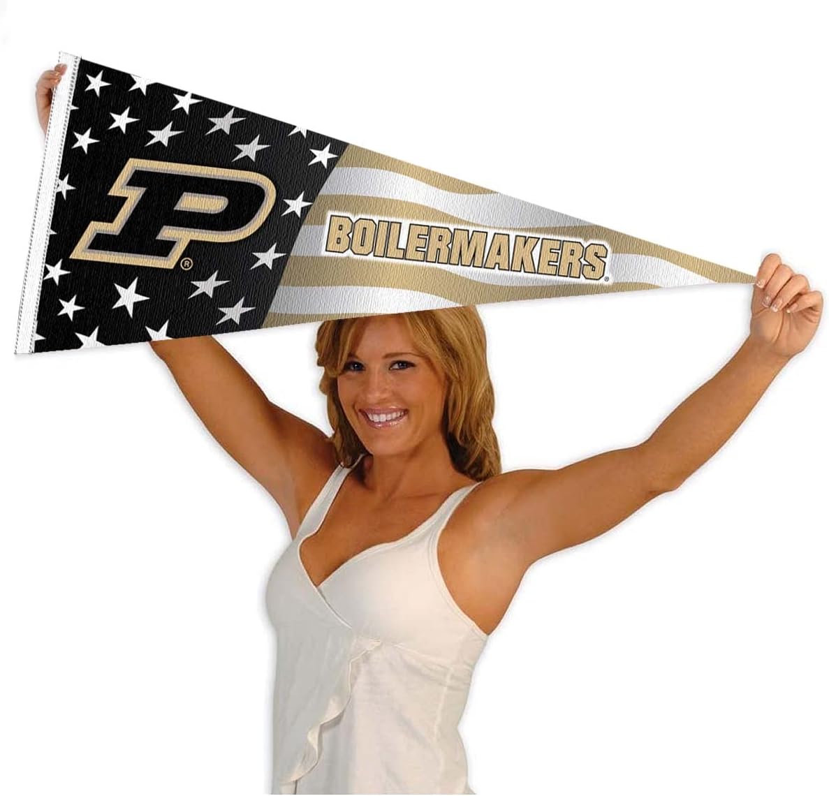 Purdue Boilermakers Nation USA Stars and Stripes Pennant Pennant Banner Flag - Image 4