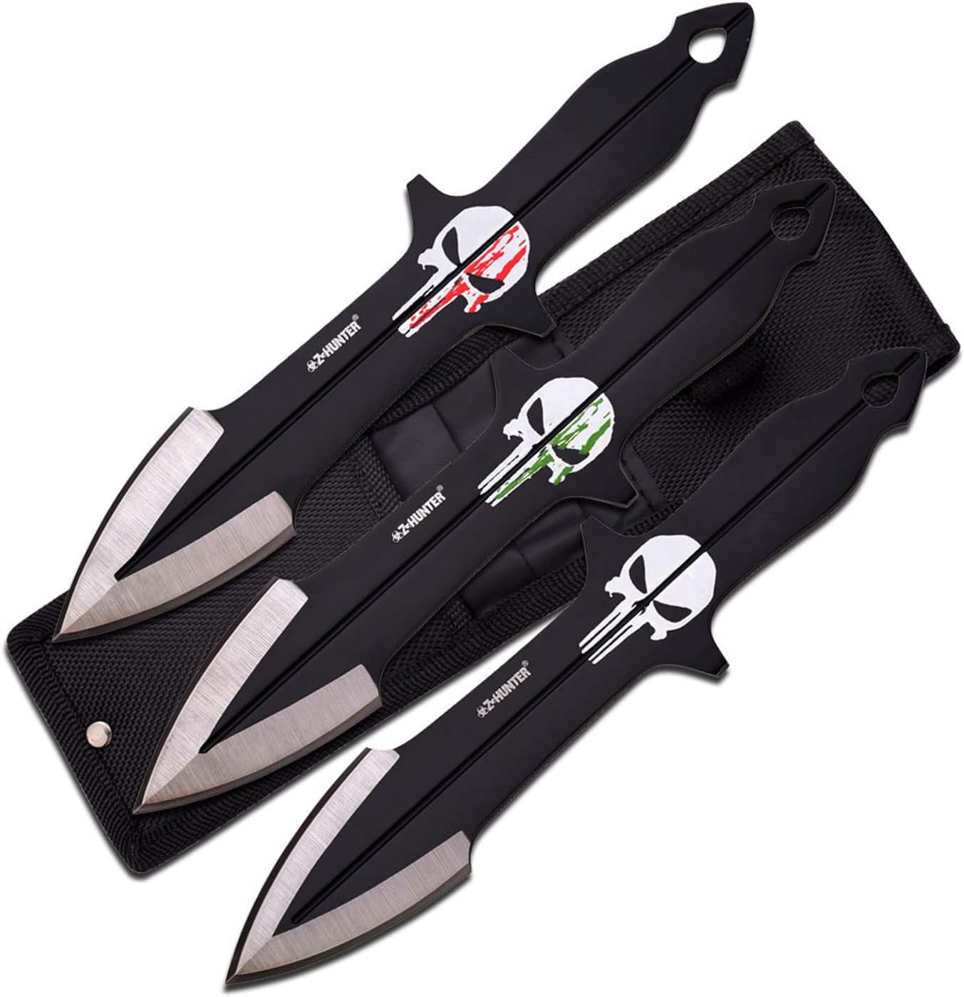 Z-Hunter ZB-089-3 Throwing Knife Set 8″ Total Black