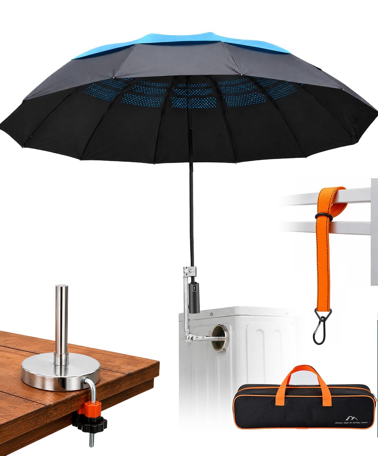 Photo 1 of Sexlieu HVAC Magnetic Umbrella 60" Sky Blue