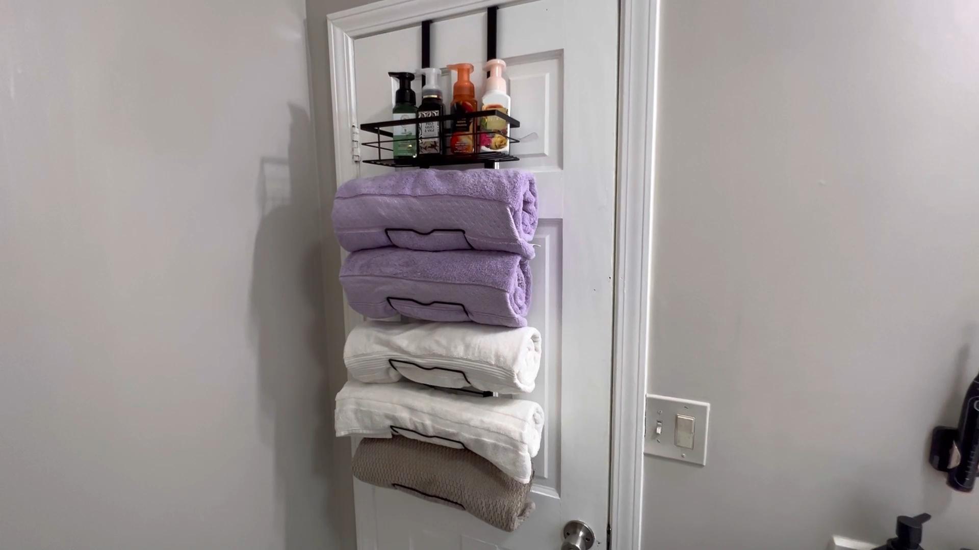 Bathroom Towel Storage Rv Over The Door Towel Rack Over The Toilet