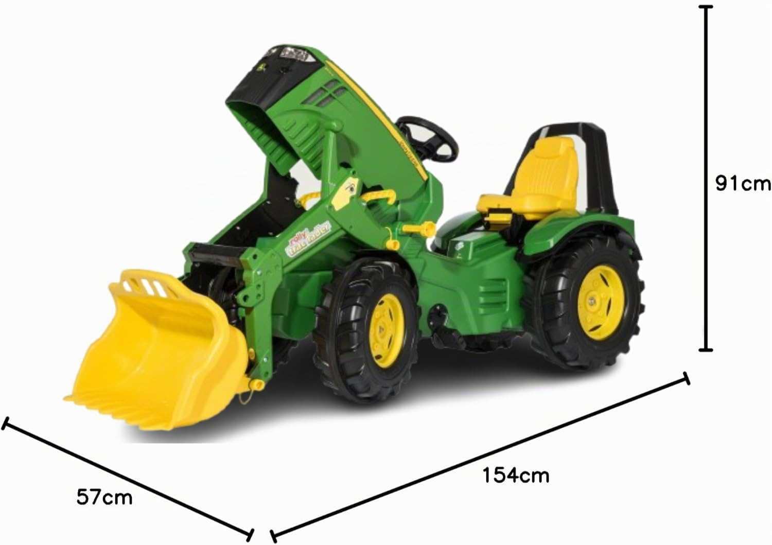 Rolly Toys rollyX-Trac Premium John Deere 8400R Tracteur à pédale Vert