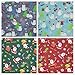 iNee Christmas Fat Quarters Fabric Bundles, 100% Cotton Quilting Sewing Fabric, 18 x22 inches