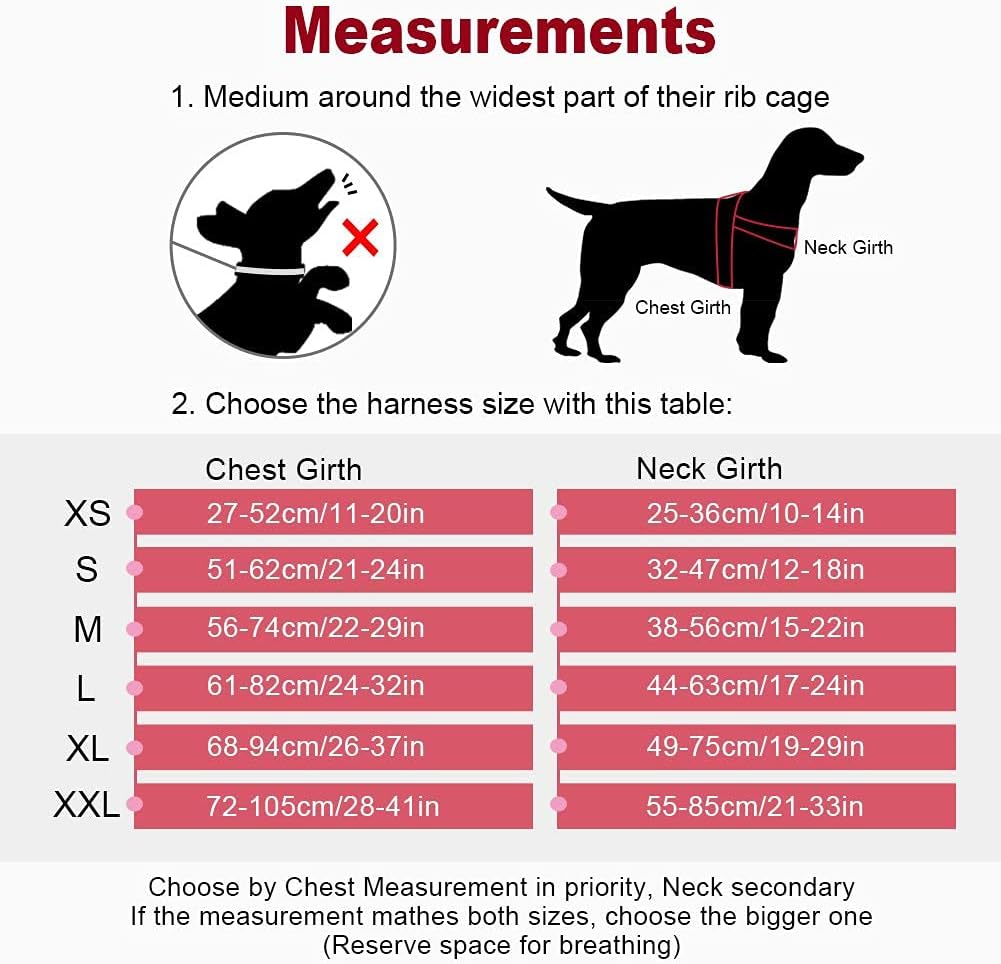 ThinkPet Dog Vest Halter Harness -No Pull Dog Harness with Handle for Large Medium Small Dogs Puppy Training Escape Proof Heavy Duty Front and Back Clip Comfortable Padded Sport Harness for Easy Walk