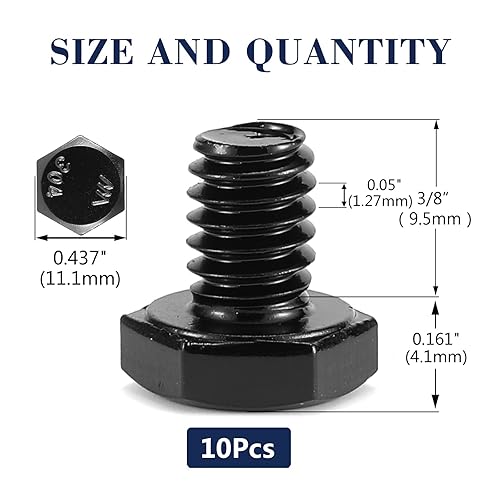Miniatura 91 de Tornillo de cabeza hexagonal de 5/16-18 x 1/2 pulgadas, tuercas, arandelas planas y de bloqueo, 20 piezas de acero inoxidable 18-8 (304), totalmente
