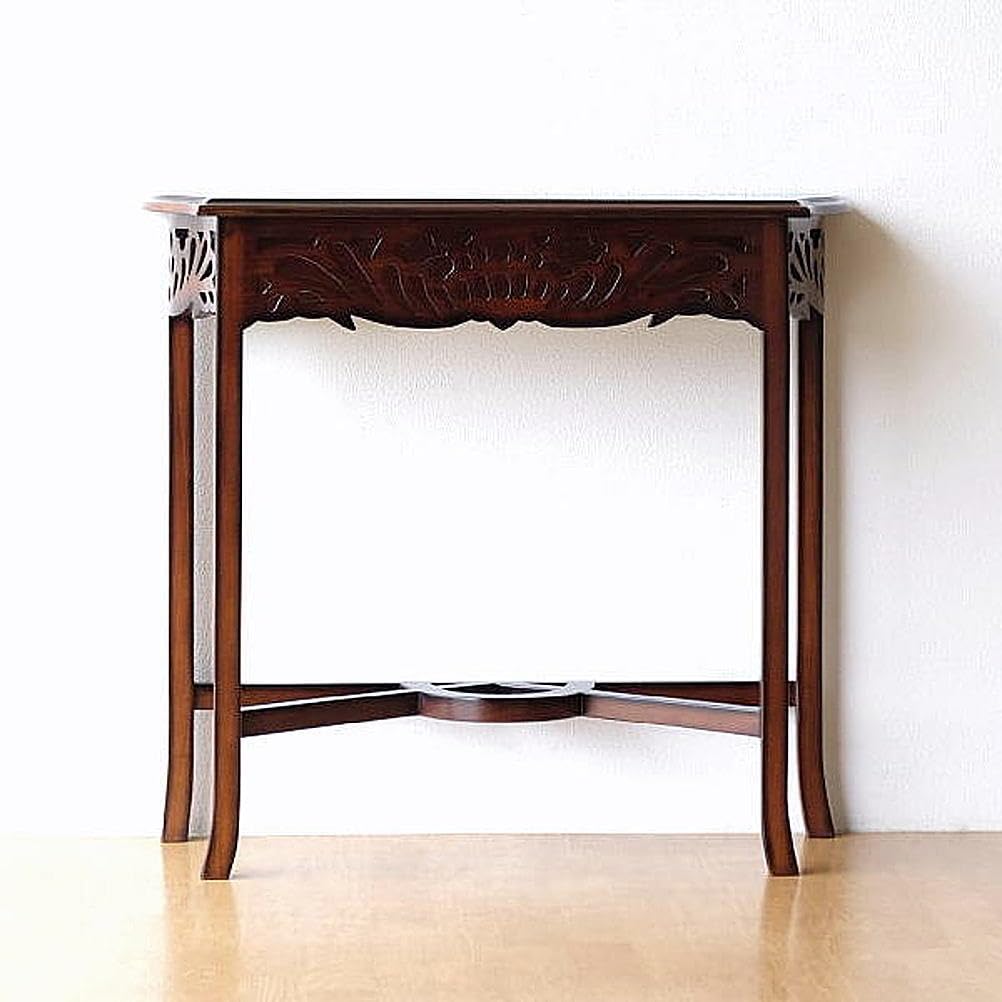 Amazon｜コンソールテーブル 無垢 アンティーク風 電話台 アジアン家具