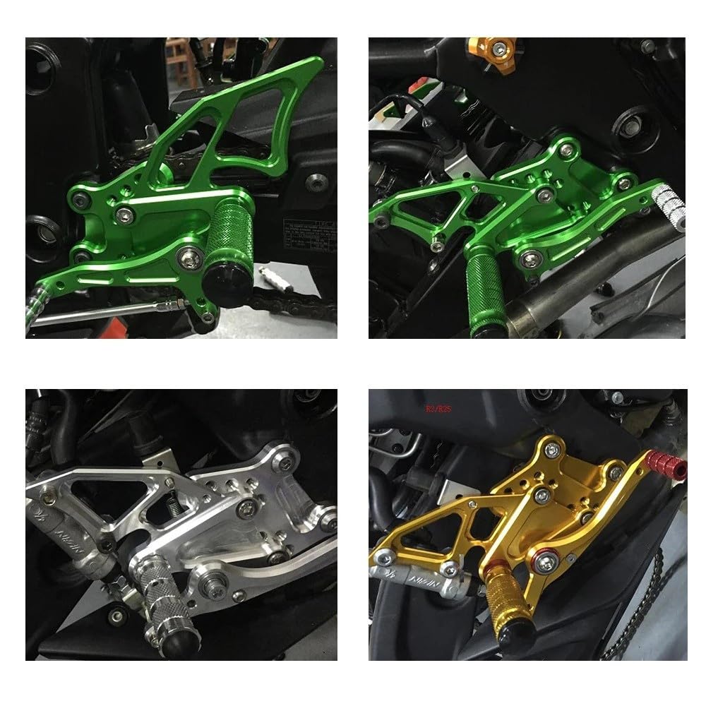 Dla Yamaha Yzf R3 Mt03 2014-2021 podnóżek motocyklowy podnóżek pedał podnóżek zestaw tylny ze stopu aluminium Pedały